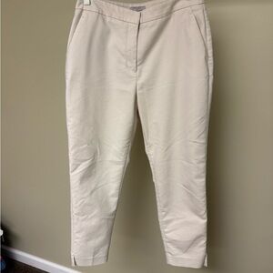 H&M Cream Ankle Pants Women’s Size 6 Slim Fit Work Career